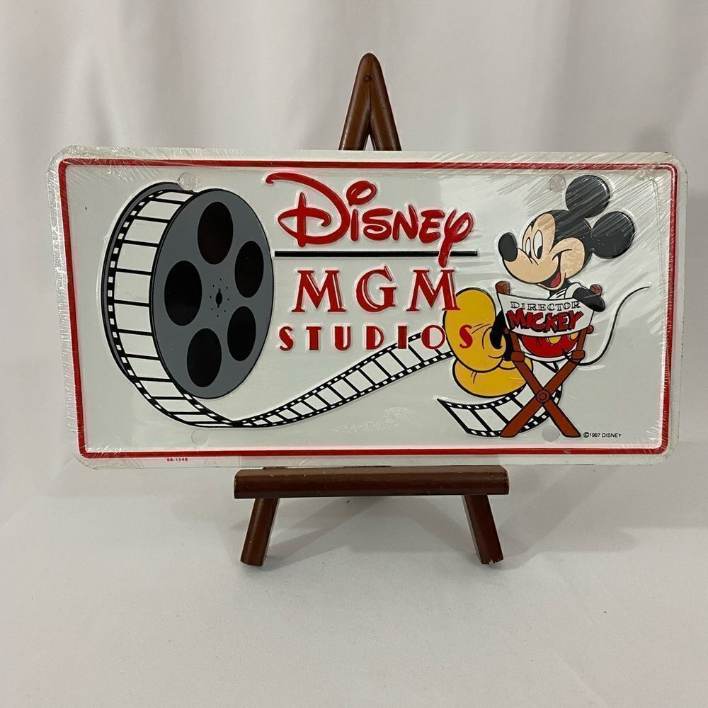 NWT Vintage Disney MGM Studio License Plate
